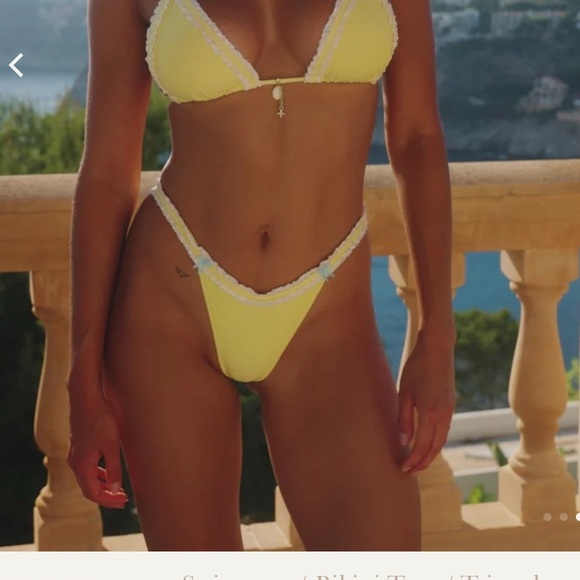 Yellow bydee limon Mykonos bikini bottom - Picture 1 of 1
